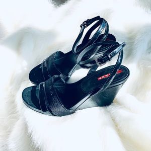 New Prada Patent Leather Sandals